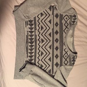 Cozy crop sweater, great for Christmas holiday.