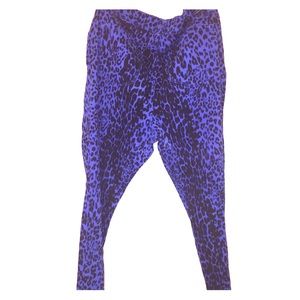 Source of Wisdom Blue Leopard Skinny Pants
