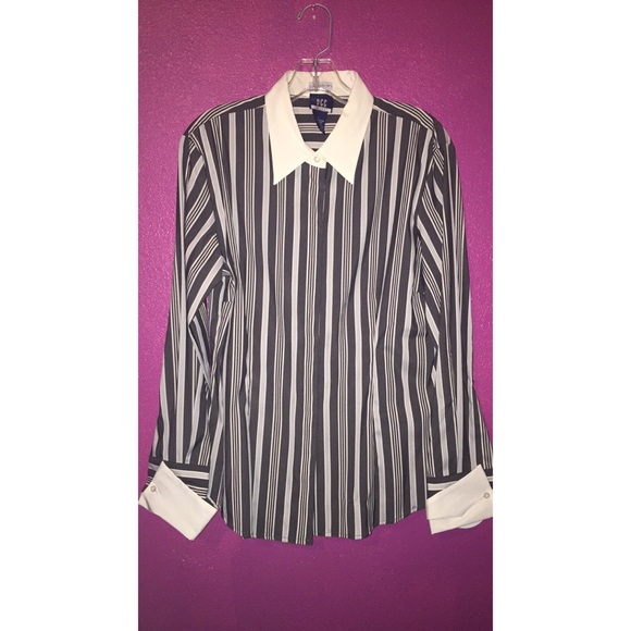 DCC Missy Striped Dress Shirt