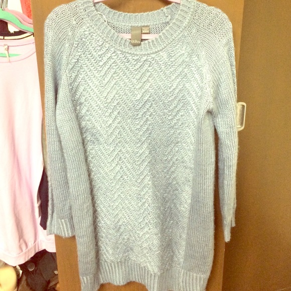 Francesca's Collections Sweaters - Slate Gret/Blue Sweater dress