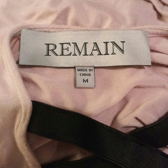 Rouched Pink Drop Cow Neck Top Blouse Nordstroms - Picture 2 of 3