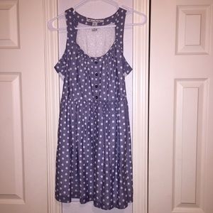 Polka dot and lace dress