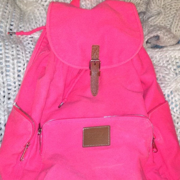 Pink backpack