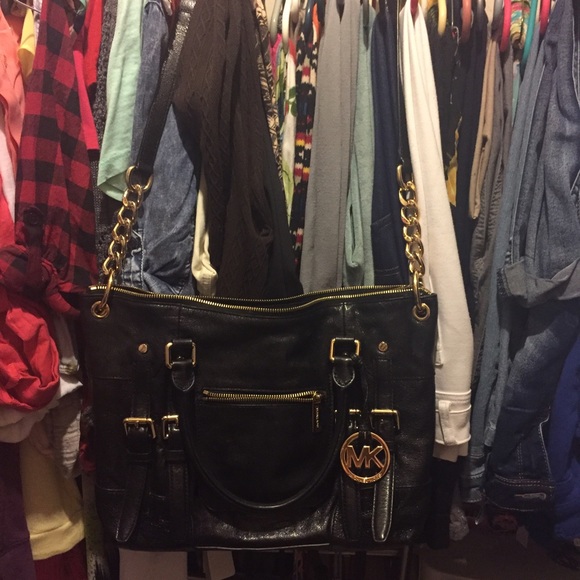 Michael Kors Black McGraw Satchel
