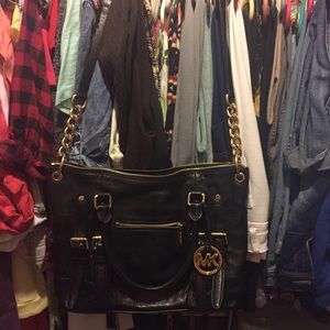Michael Kors Black McGraw Satchel