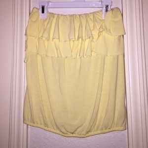 Yellow tube top