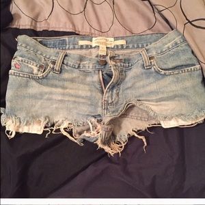 Abercrombie and Fitch distressed denim  shorts