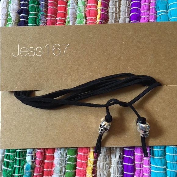 💀 Vegan Suede Cord Wrap Necklace 💀