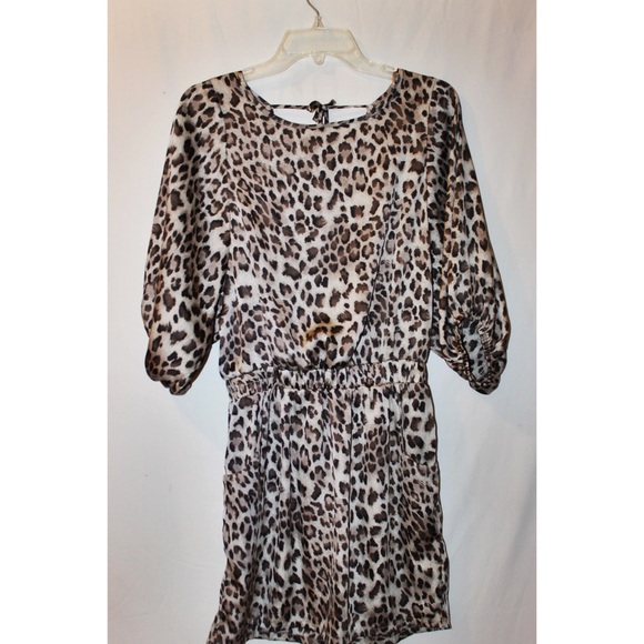 Animal Print Blouson Dress