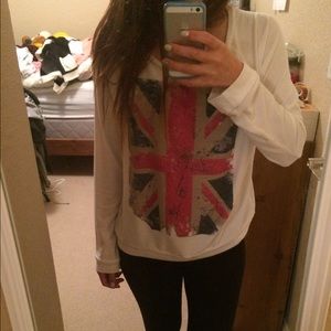 British flag long sleeve shirt. Small!