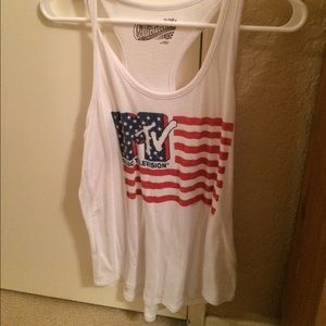MTV American flag tank top small!