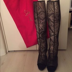Christian Louboutin Shoes | Heeled Boots - on Poshmark  