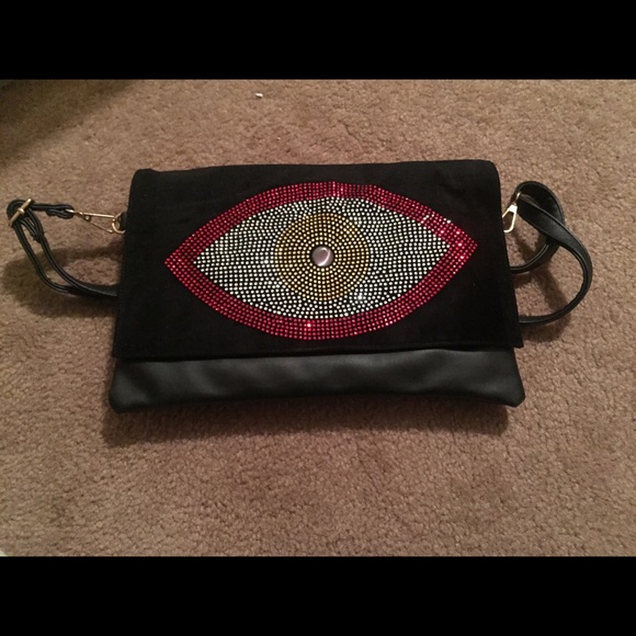 Evil Eye clutch and shoulder bag