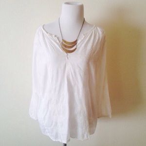 Embroidered White Tunic