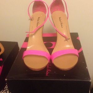 Authentic Michael Antonio's pink stilettos