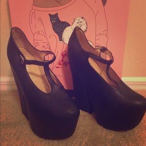 Black Jeffery Campbell Teez size 8 *New*
