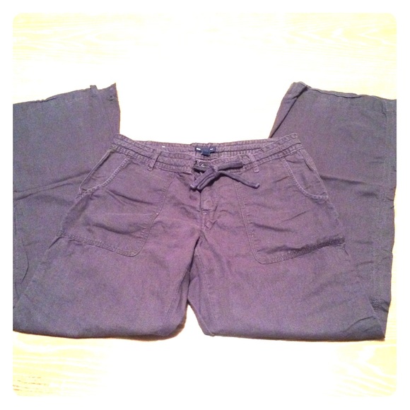 Charcoal grey Gap linen pants