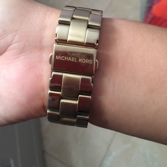 Gold Michael Kors watch
