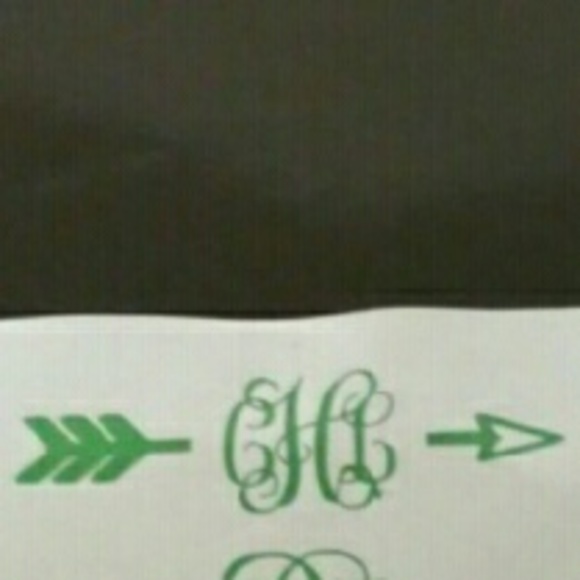 Arrow monogram decal