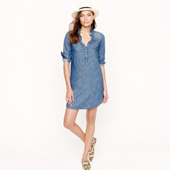 J.crew Denim Shirt Dress