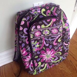 NWT Vera Bradley Laptop Backpack in purple punch