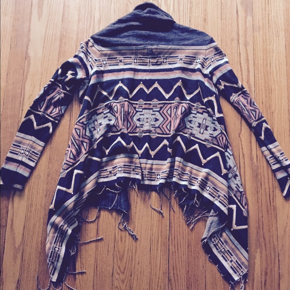 Billabong Small Tribal Sweater Cardigan Shawl