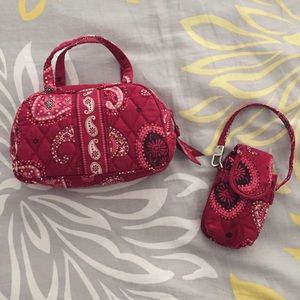 Vera Bradley purse and cell phone holder