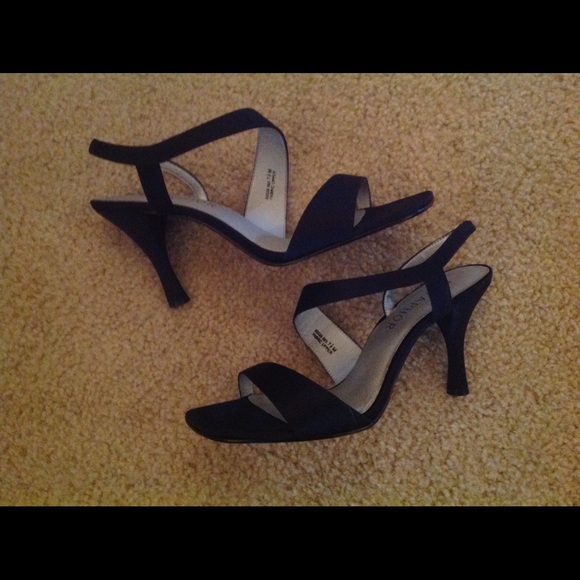 Black strapped sandals