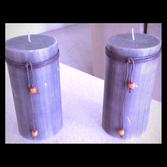 Set of decorative candles