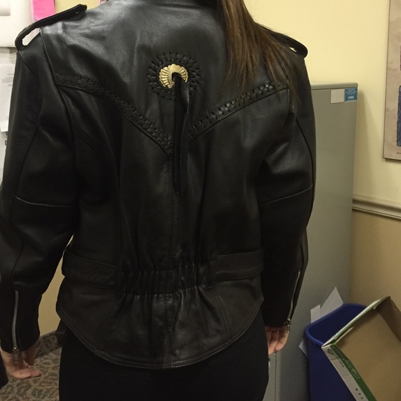 Protech Genuine leather biker jacket. - Picture 2 of 4