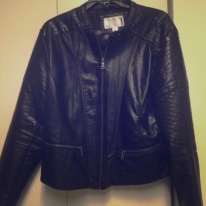 Faux leather jacket