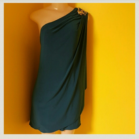 One Shoulder Diamond Dress