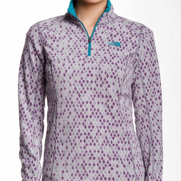 Glacier printed 1/4 half zip pullover