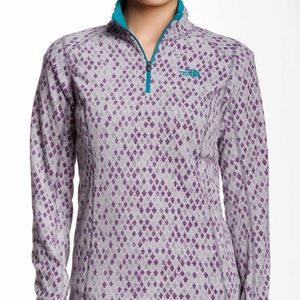 Glacier printed 1/4 half zip pullover