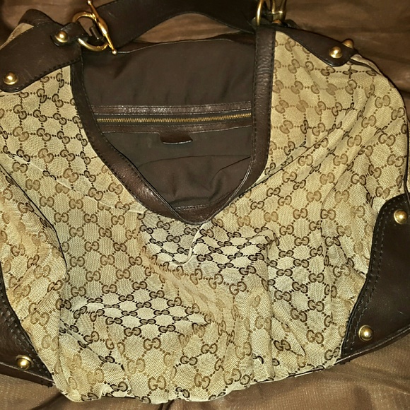 Authentic Gucci Large "Jockey" Hobo Bag