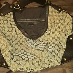 Authentic Gucci Large "Jockey" Hobo Bag