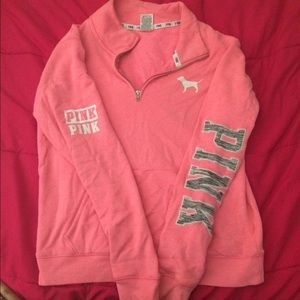 VS PINK HALF ZIP UP