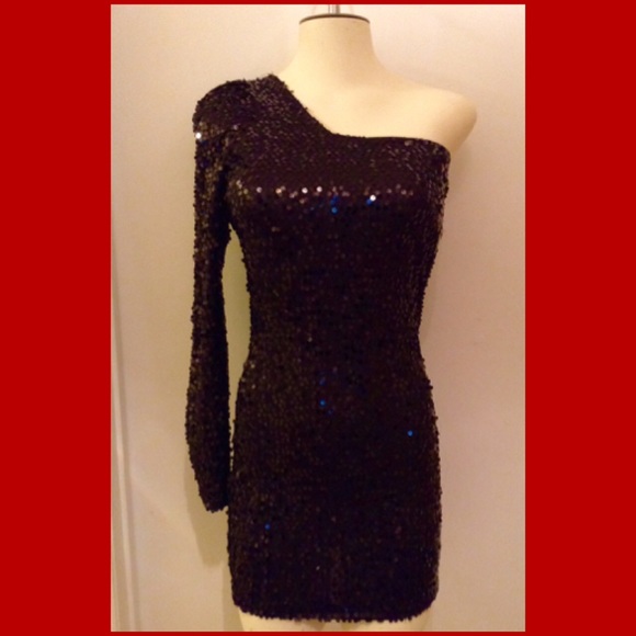 Black Sequin Club Dress NWT😍😍💗💗FLASH SALE🔥⚡️ - Picture 1 of 4