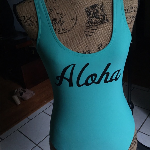 ALOHA baywatch style bathing suit