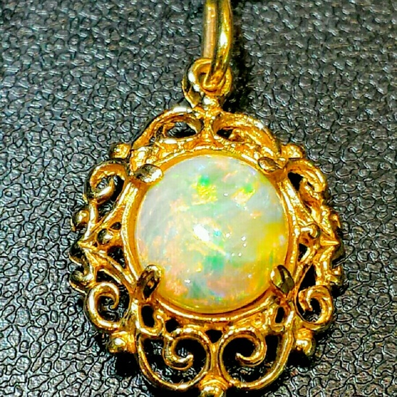 White Opal pendant