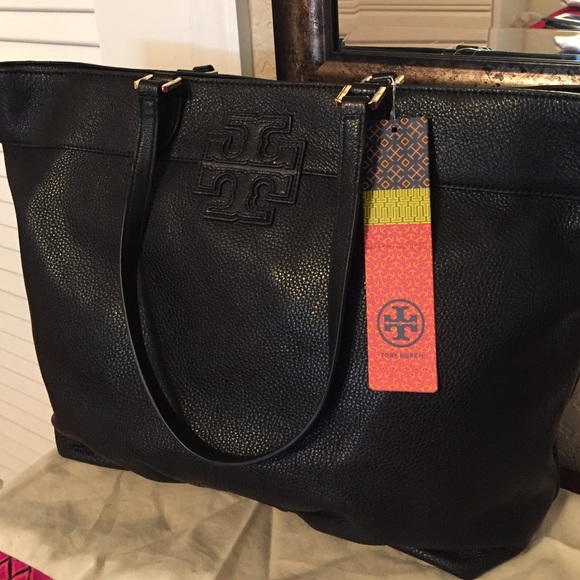 tory burch soft leather tote