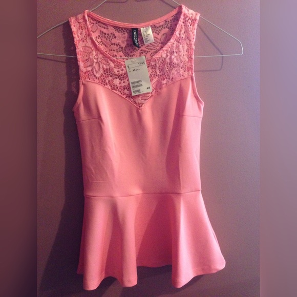 H&M shirt with lace back