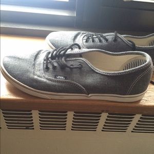 Lightly Worn Gray Vans