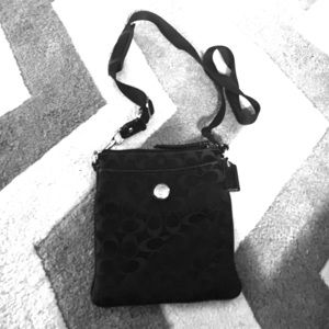 Coach black cross body Purse