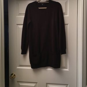 Brown long cashmere sweater
