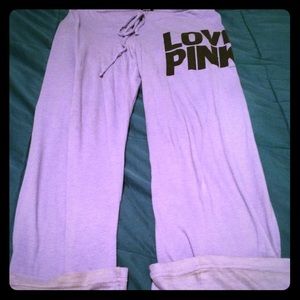 Purple Victoria Secret Sweatpants