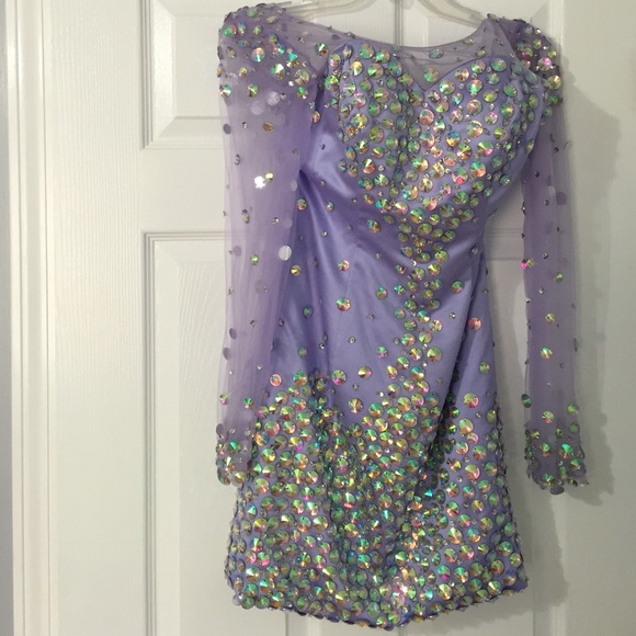 💜Lavender Bling Homecoming Dress💜