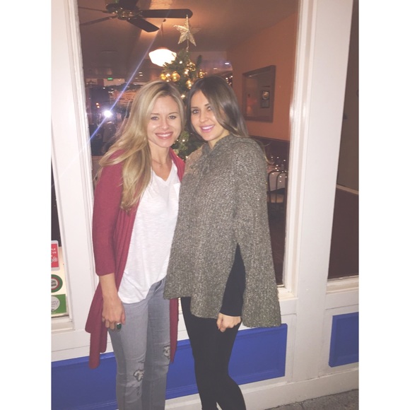 Sold • Cozy Olive Cape/Poncho Sweater - Picture 3 of 4