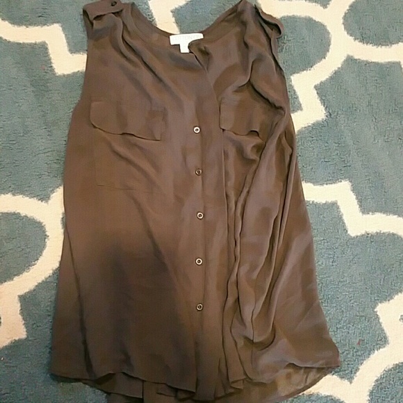 Sexy sheer brown top