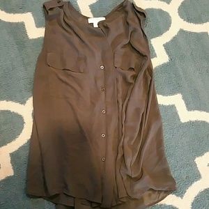 Sexy sheer brown top